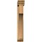 Ekena Millwork Westlake Traditional Rough Sawn Bracket w/ Offset Brace, Western Red Cedar, 6"W x 28"D x 40"H BKT0604X28X40WTL01RWR - alternate 2